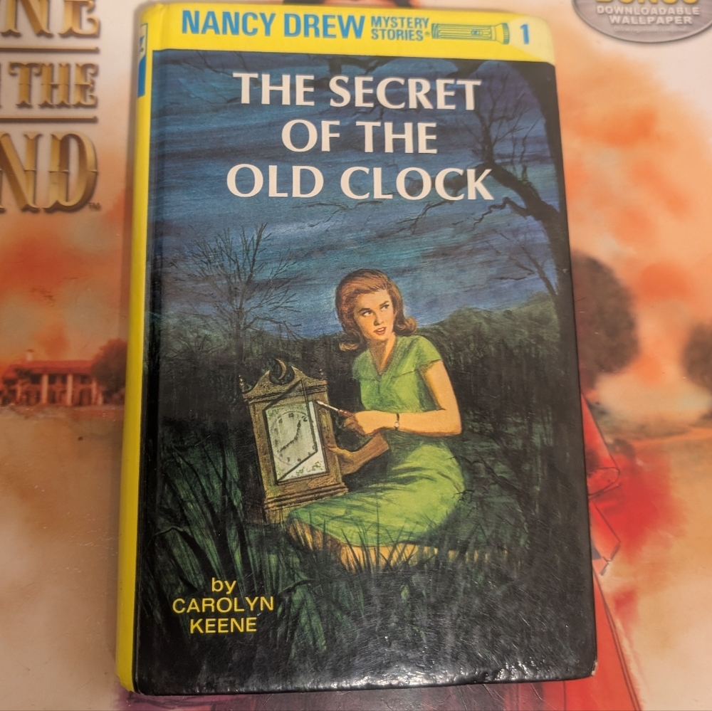 Nancy Drew #1: The Secret Of The Clock Hardcover Book Carolyn Keene 1989 Retro